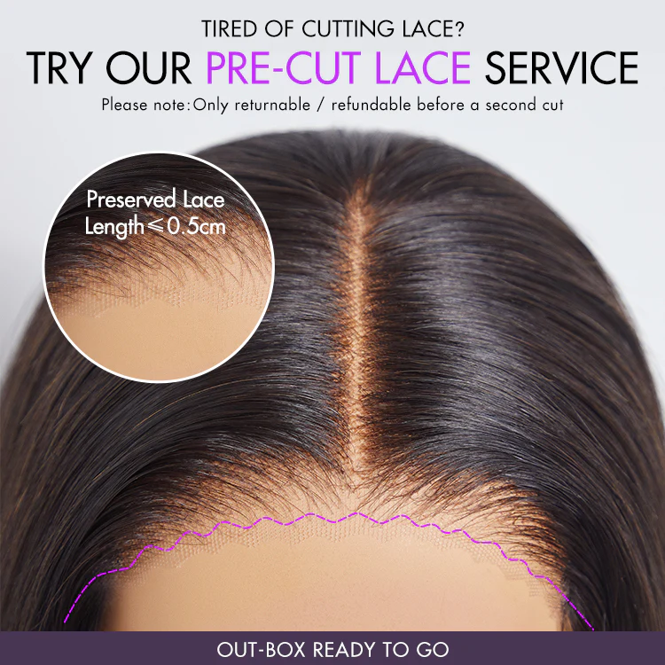 180% Density Bouncy Curls Glueless 5x5 Closure Pre-Cut Lace Layered Curly Wig Breathable Cap - Image 9