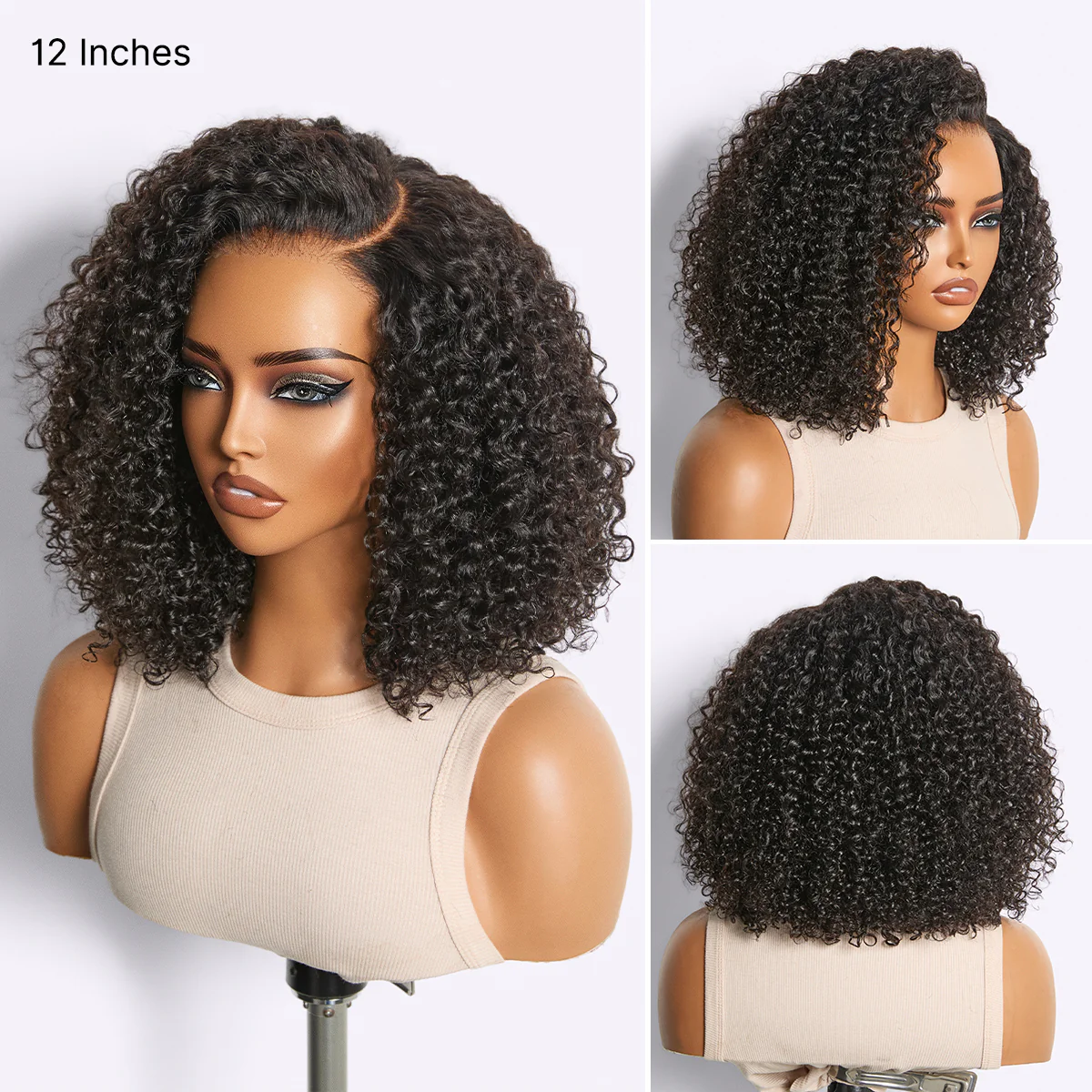 180% Density Kinky Curly PartingMax Glueless 7x6 Closure HD Lace Wig Pre-Cut Lace Flexi-Fit Drawstring Cap - Image 4