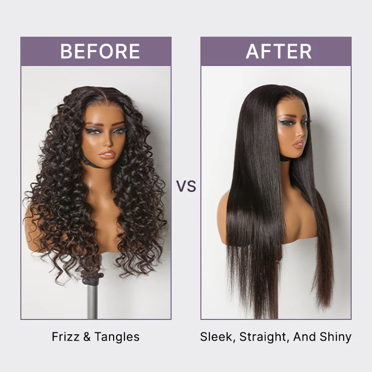 US only | 1PC Hair Straightener, Up to 460°F, Quick, Smooth & Frizz-Free Styling Tool for Wigs and Natural Hair, Travel-Friendly | Add-on item - Image 5