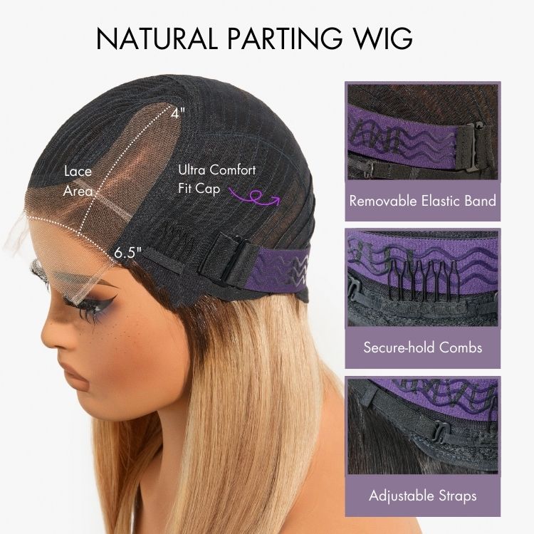2 For $159.9 | 8 Inches Curly Minimalist Pre Cut HD Lace Wig + 10 Inches Yaki Straight Minimalist Lace Bob Wig - Image 4