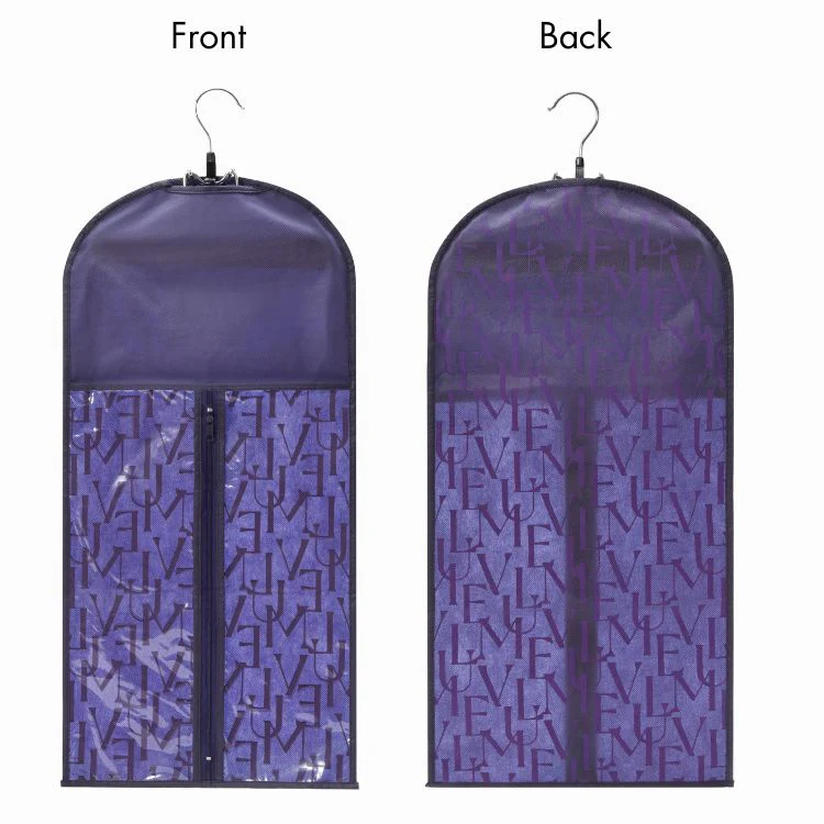 2pcs Portable Hair Extension Storage Wig Bags with Anti-slip Wooden Hanger & Transparent Zip Up Closure | Add-on Item - Image 6