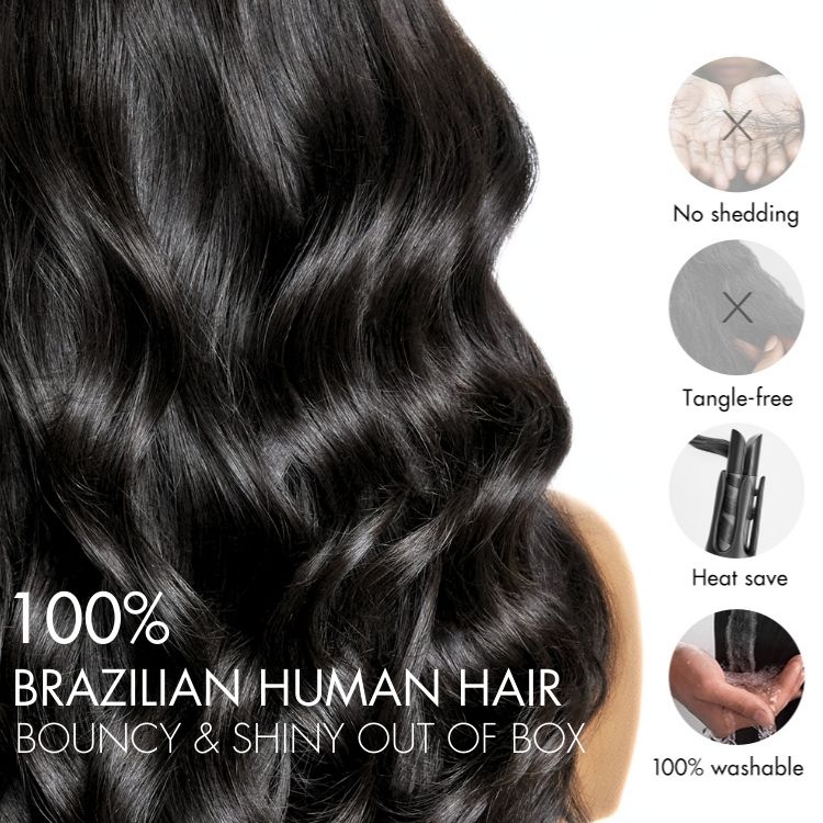 Upgraded Brazilian Hair | 3pcs Body Wave 100% Virgin Human Hair Bundles - Image 3