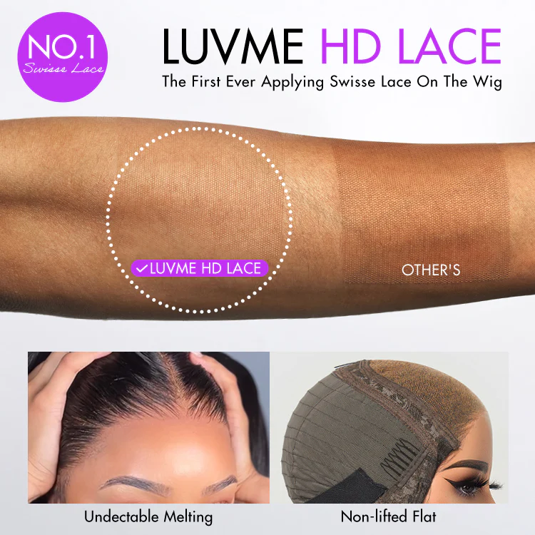Crazy Wednesday | Luvme Hair 180% Density Honey Blonde Highlight Silky Straight Glueless 5x5 Closure HD Lace Long Wig - US Only - Image 8