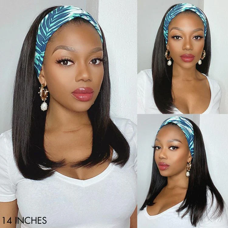 Put On & Go Silky Straight Headband Wig Beginner Friendly 100% Human Hair (Get Free Trendy Headbands) - US Only - Image 5