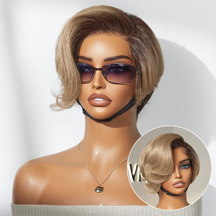 Affordable Pixie Cut Minimalist HD Lace Glueless Wig Pre-Cut Lace - Image 10