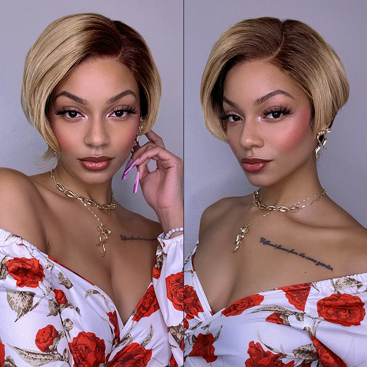 Affordable Pixie Cut Minimalist HD Lace Glueless Wig Pre-Cut Lace - Image 11