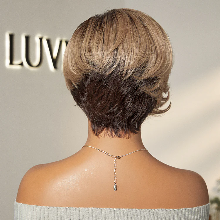 Affordable Pixie Cut Minimalist HD Lace Glueless Wig Pre-Cut Lace - Image 12