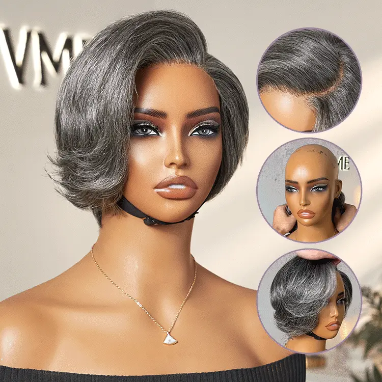 Affordable Pixie Cut Minimalist HD Lace Glueless Wig Pre-Cut Lace - Image 8