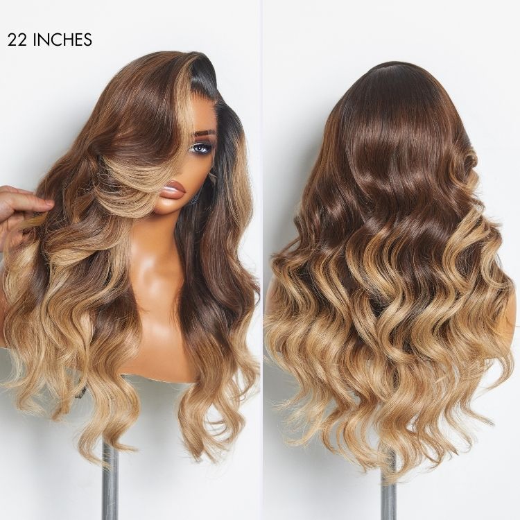 AiryFit™ Scalp Care Wigs - Deep Parting Loose Body Wave Human Hair Wig 11x6 Frontal HD Lace Glueless Wig - Image 12