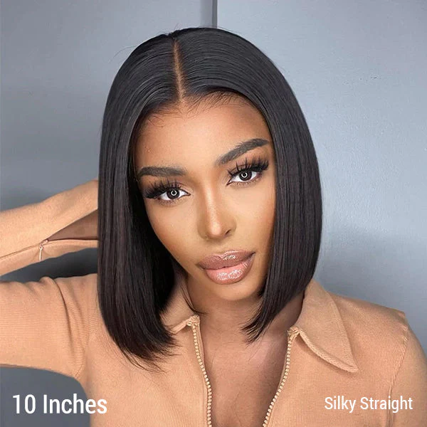 Glueless 4x4 Closure Undetectable HD Lace Bob Wig 100% Human Hair | Pre-bleached Knots - Image 2
