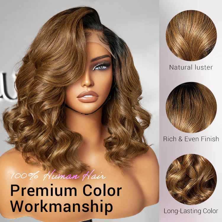 Bouncy Blonde Light Weight Left C Part Loose Wave Glueless 5x5 Closure Lace Wig Breathable Cap - US Only - Image 3