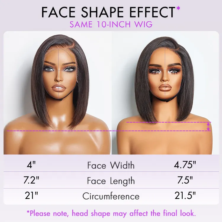 Weekly Special | Ginger Ombre 13x4 Lace Front Glueless Blunt Cut Bob Human Hair Wig - Image 8