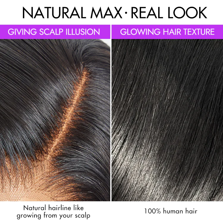 Special Deal | Retro 90s Flip Ends Bob Cut Wig Glueless 13x4 Frontal Lace Human Hair Wig - Image 3