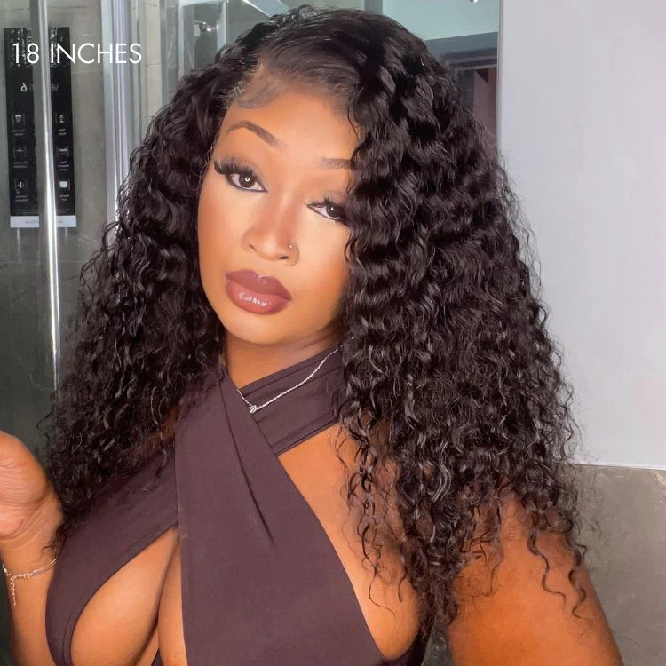 Luvme Hair 180% Density Deep Wave Glueless 13x4 Frontal Lace Wig - US Only - Image 6