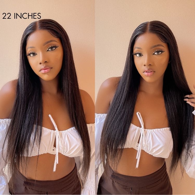 Effortless Straight 4x4 Closure Lace Glueless Mid Part Long Wig 100% Human Hair -US Only - Image 3