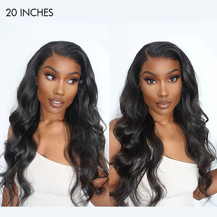 Special Deal | Natural Black Body Wave 13x4 Frontal HD Lace Glueless Side Part Long Wig - US ONLY - Image 5