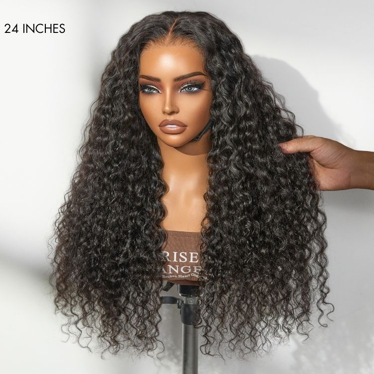 Exclusive Sale | PreMax 180% / 250% Density Water Wave Glueless Flexi-Fit Drawstring 13x4 Frontal Lace Fluffy Curly Wig Pre-Cut Lace - Image 10