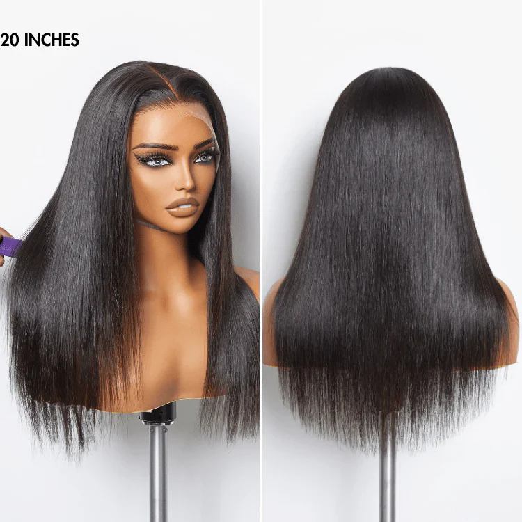 Exclusive Sale | PreMax Wigs | Super Natural Hairline Silky Straight Glueless 13x4 Frontal Lace Wig Human Hair Pre-Cut Lace - Image 6