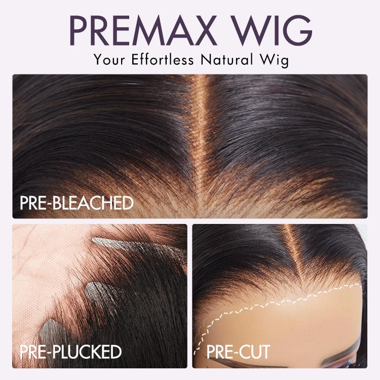 Exclusive Sale | PreMax Wigs | Super Natural Hairline Silky Straight Glueless 13x4 Frontal Lace Wig Human Hair Pre-Cut Lace - Image 8