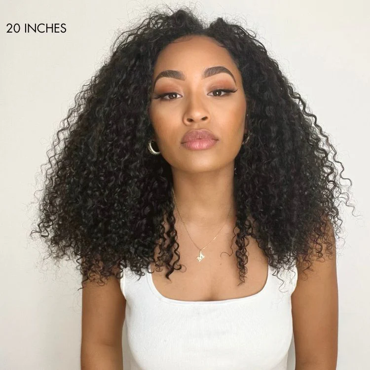 Exclusive Sale | Protective V Part Glueless Long Wig 100% Human Hair (Kinky Straight / Body Wave / Jerry Curly) - Image 7