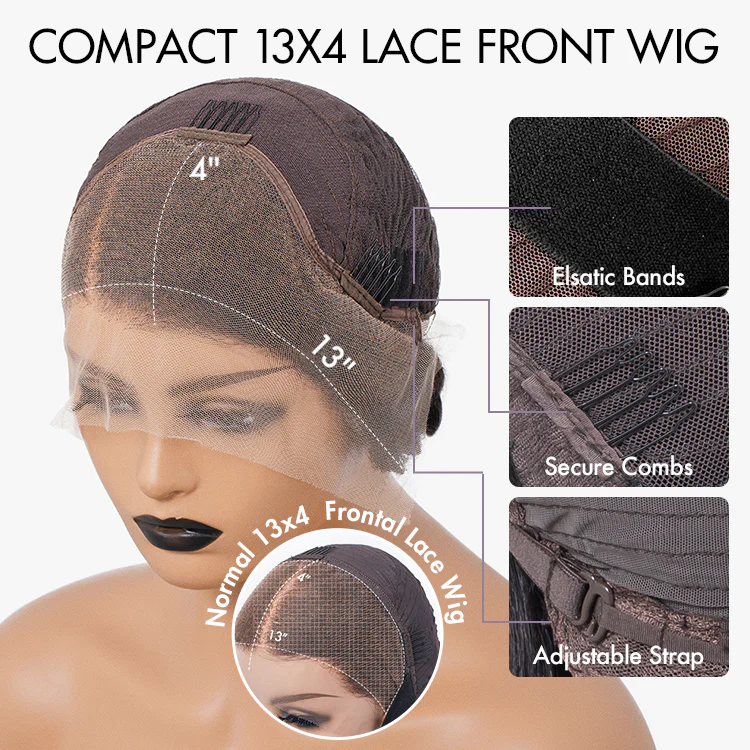 Limited Restock | Slicked-Back Short Cut Curly Glueless 13x4 Lace Front Wig 100% Human Hair - US Only - Image 8