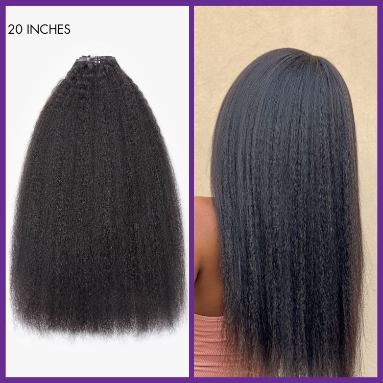 Exclusive Sale | Straight / Burmese Curly / Body Wave / Kinky Curly / Yaki Straight / Kinky Straight Clip in Hair Extensions Real Human Hair Pieces 135g 9pcs / 7pcs with Free Gift - Image 13