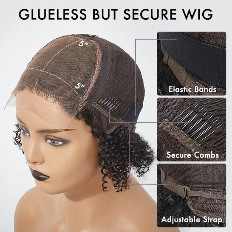 Brown Blonde Combo Highlight Loose Wave Glueless 5x5 Closure HD Lace Wig - Image 7