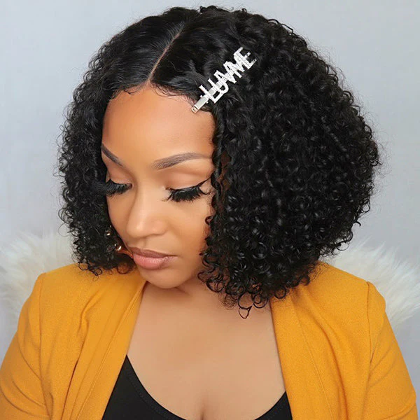 Limited Restock | Celebrity Style Small Kinky Curl Lace Closure Wig - US Only - Image 3
