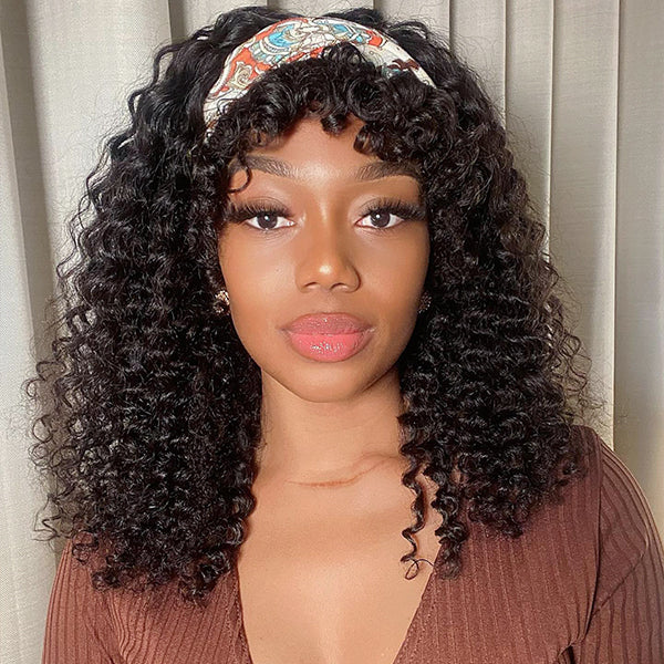 Limited Restock | Deep Wave Headband Wig With Bangs - Image 5