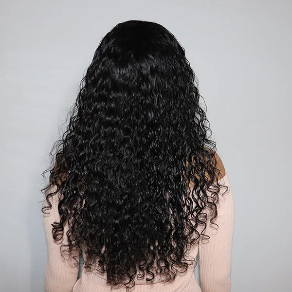 Loose Water Wave 13X4 Frontal HD Lace Side Part Long Wig 100% Human Hair- US Only - Image 4