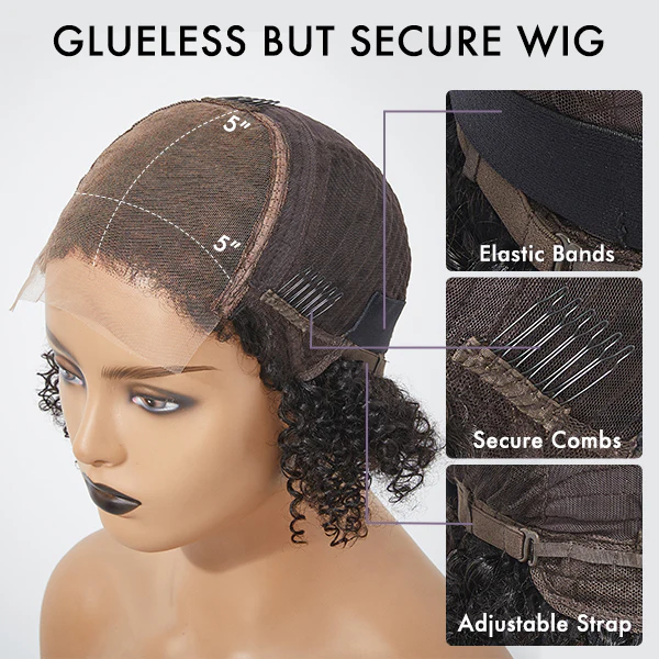 Luvme Hair Blonde Mix Loose Wave 5x5 Closure HD Lace Glueless Side Part Short Wig - US Only - Image 8