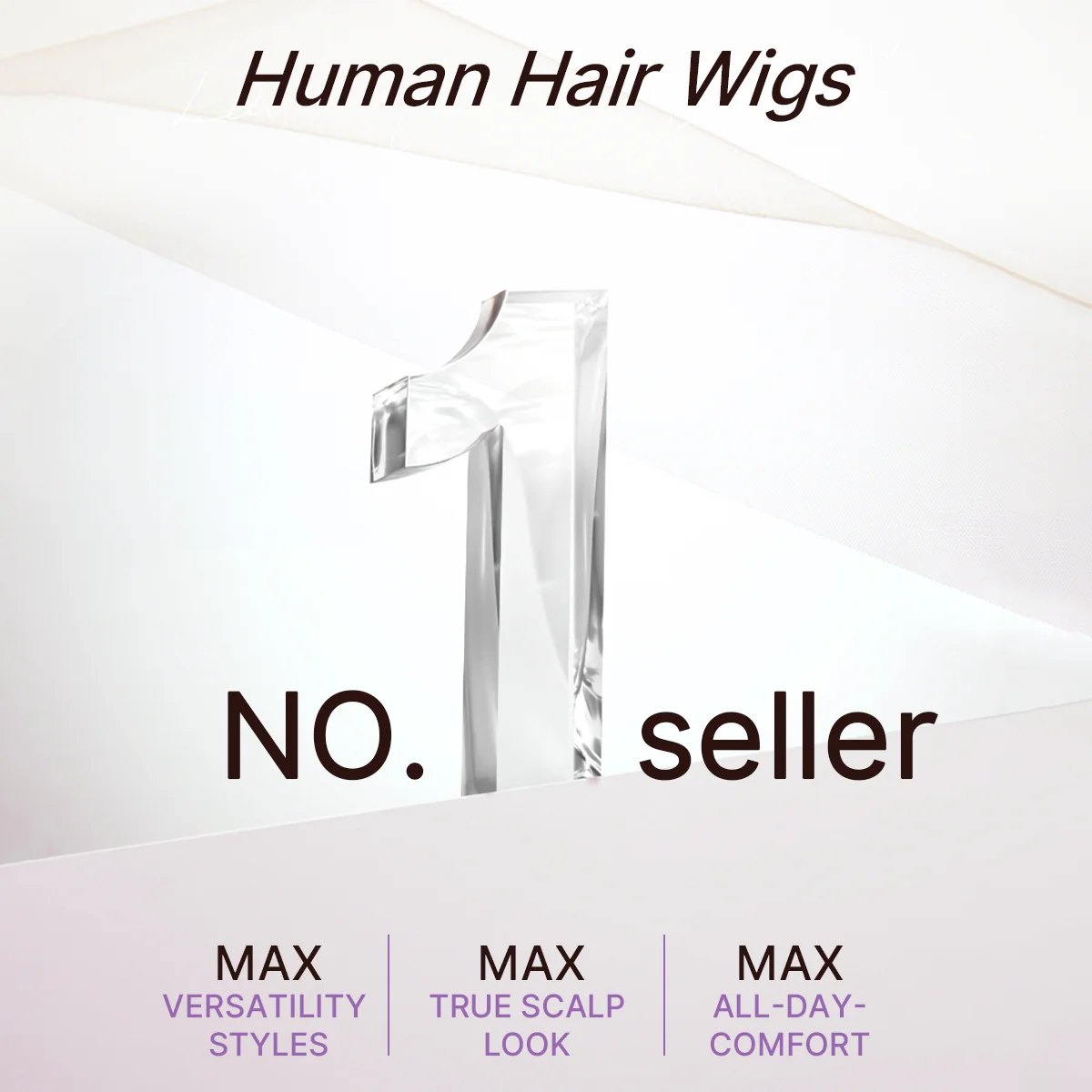 US Only | Luvme All-Day Comfort™ Wig 180% / 250% Density Bone Straight with Baby Hair PartingMax Glueless 7x6 Closure HD Lace Wig Pre-Cut Lace - Image 2