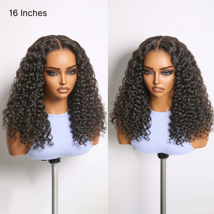 Luvme All-Day Comfort Wig 180% Density Soft & Full Water Wave Glueless 7x6 Closure HD Lace Human Hair Wig Pre-Cut Lace - Image 4