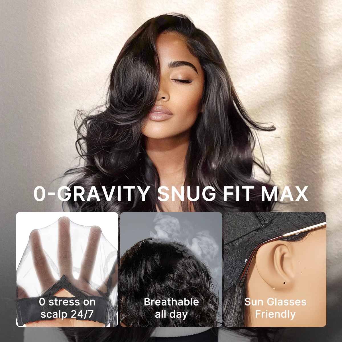 Luvme All-Day Comfort Wig 200% Density Deep Wave Glueless 7x6 Closure HD Lace Human Hair Wig Pre-Cut Lace - Image 8