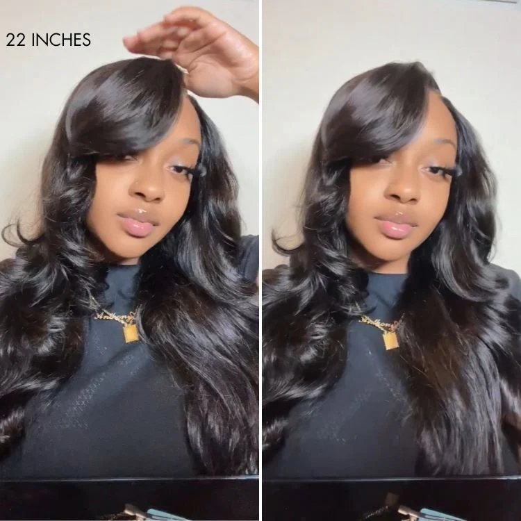 Luvme All-Day Comfort™ Wig 180% Density Butterfly Cut Layered Loose Body Wave Glueless 7x6 Closure HD Lace Human Hair Wig Pre-Cut Lace - Image 8