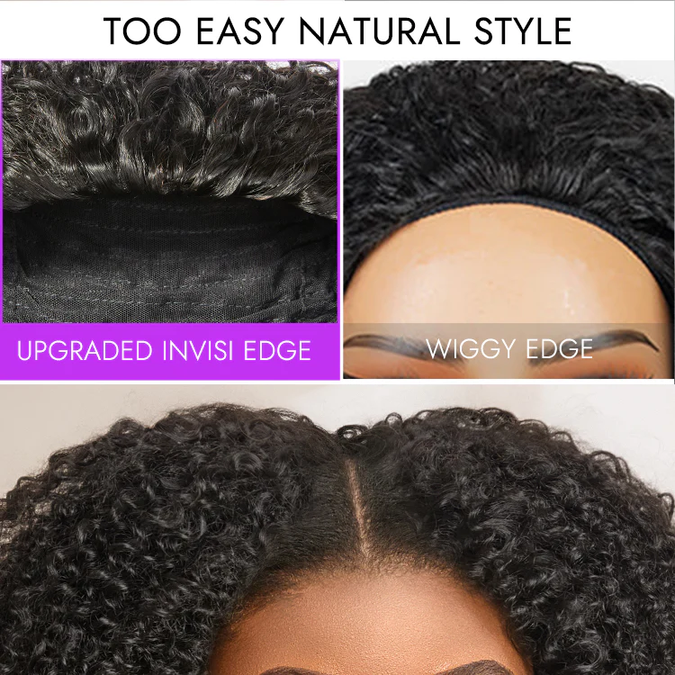 Luvme Too Easy Texture™ 180% Density Messy Burmese Curly Half Wig Glueless Flexi-Fit Drawstring Wig Beginner Friendly - US Only - Image 4