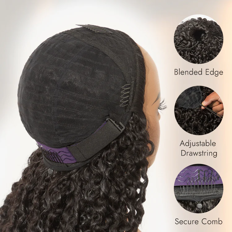 Luvme Too Easy Texture™ 180% Density Messy Burmese Curly Half Wig Glueless Flexi-Fit Drawstring Wig Beginner Friendly - US Only - Image 9