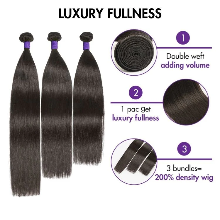 Luvme Too Easy Texture™ Yaki Straight 100% Virgin Human Hair Bundles 1pc / 3pcs - US Only - Image 6