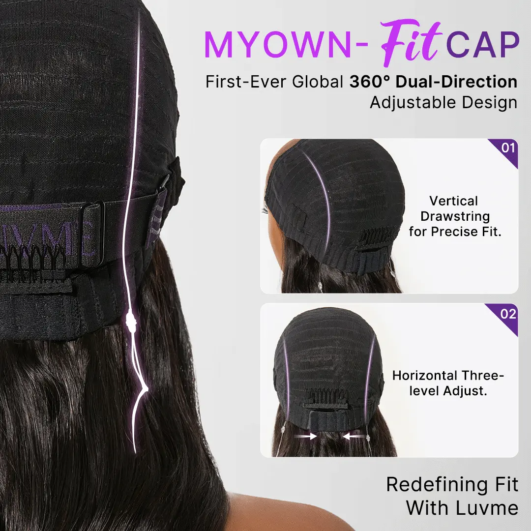 MyOwn-Fit™ PartingMax Glueless Personalized Comfort Wig 180% Density Loose Body Wave 7x6 Closure HD Lace Wig Pre Cut & Plucked & Bleached Ready to Go - Image 2