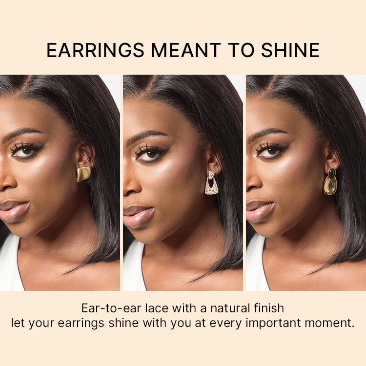 NatureMAX™ 200% / 250% Density Loose Wave Glueless Ear-to-ear 13x4 / 13x6 HD Lace Front Wig Pre-Cut Lace Flexi-Fit Drawstring Cap - Image 6