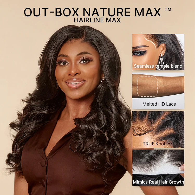 NatureMAX™ 250% Density Loose Wave Glueless 13x6 HD Lace Front High Density Long Wig Pre-Cut Lace Flexi-Fit Drawstring Cap - Image 2