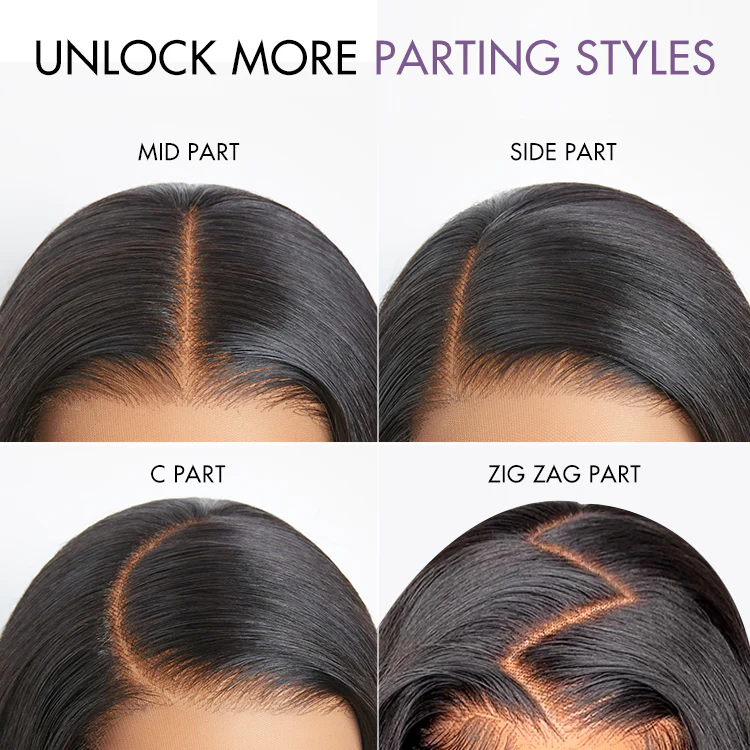 New Customers Only | Luvme All-Day Comfort™ Wig Layered Light Yaki Straight Glueless 7x6 Closure HD Lace Human Hair Wig Pre-Cut Lace - Image 16
