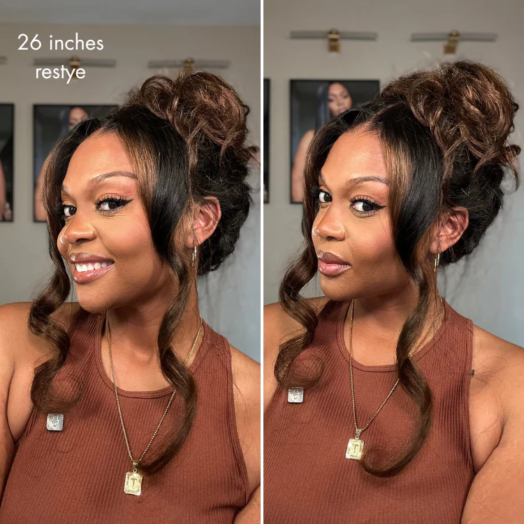 New Customers Only | NatureMAX™ 200% / 250% Density Loose Wave Glueless 13x6 HD Lace Front Wig Human Hair Pre-Cut Lace Flexi-Fit Drawstring Cap - Image 9