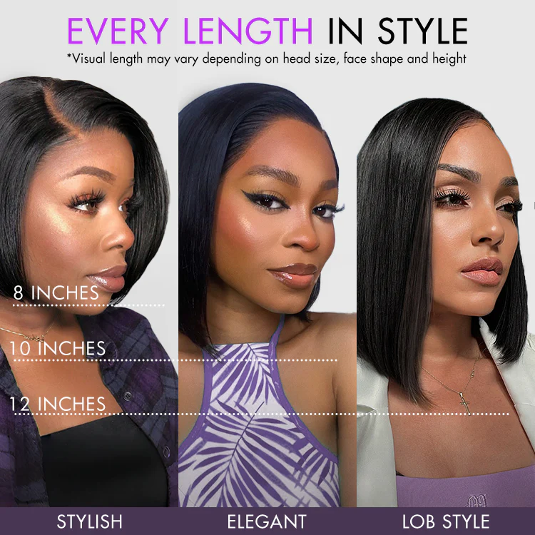 Ash Blonde Ombre Blunt Cut Bob Glueless Minimalist HD Lace Short Bob Wig Ready to Go Pre-Cut Lace - Image 10