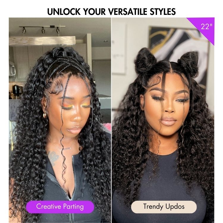 PreMax Wigs - Super Natural Hairline Deep Wave Ear-to-ear 13x6 Frontal HD Lace Long Curly Wig - Image 7