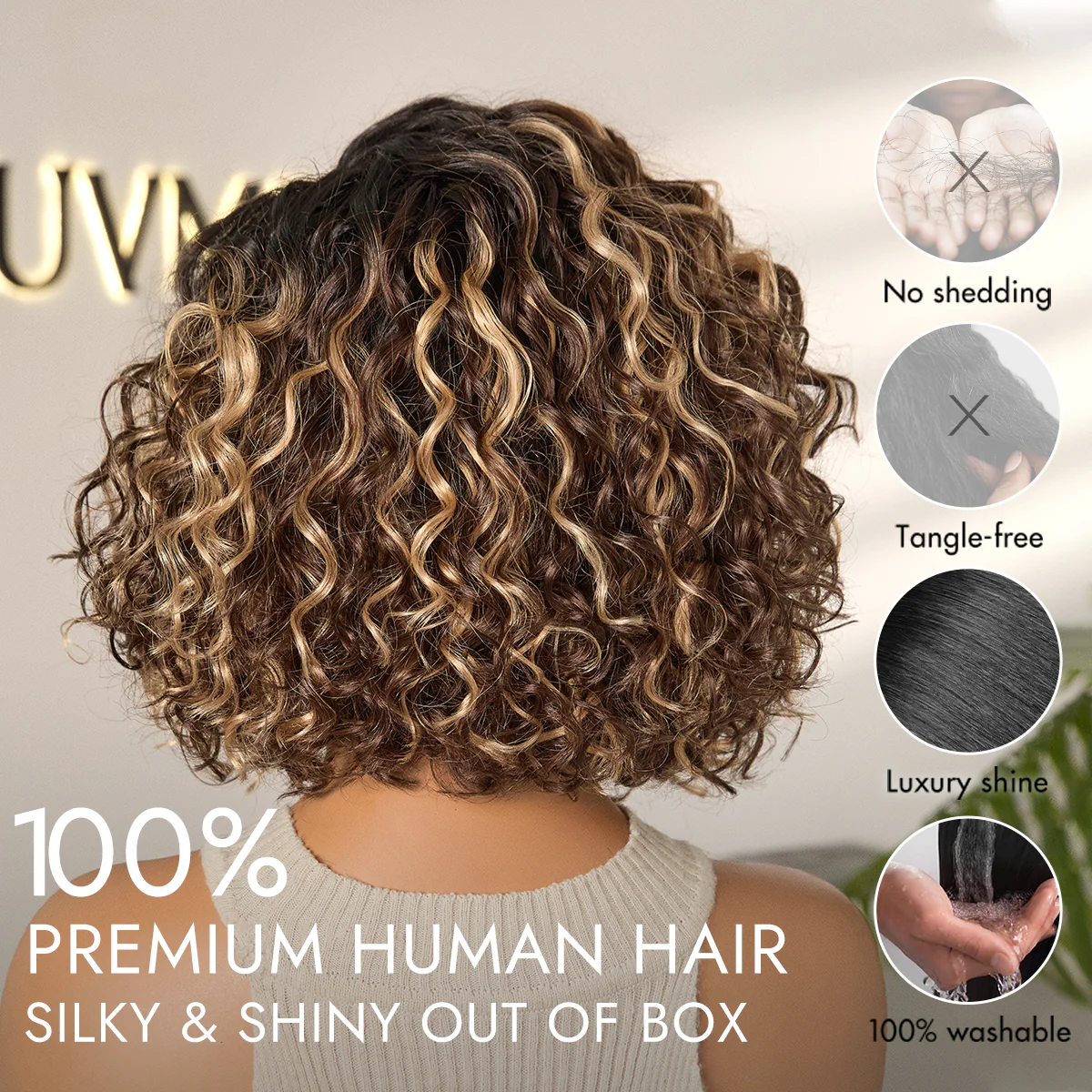 Ready to Go Water Wave Short Curly Bob Wig Glueless Minimalist HD Lace Wig Pre-Cut Lace - Image 23