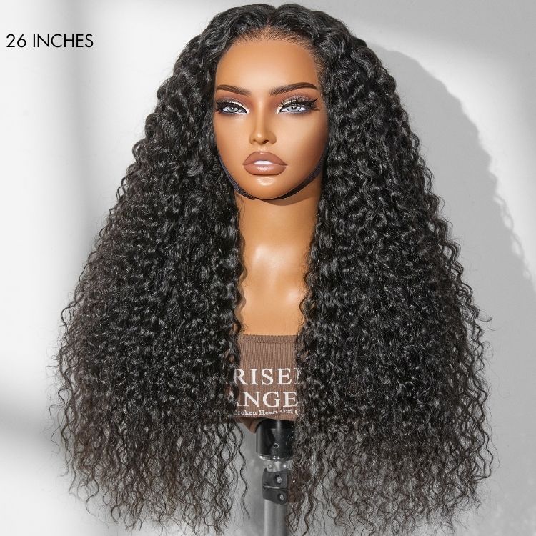 Special Deal | PreMax 250% Density Water Wave Glueless Flexi-Fit Drawstring 13x4 Frontal Lace Fluffy Curly High Density Wig Pre-Cut Lace - Image 9