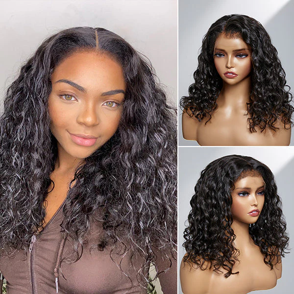 Limited Restock | Water Wave Kinky Edges Free Parting 13x4 Undetectable Lace Front Wig - US Only - Image 3