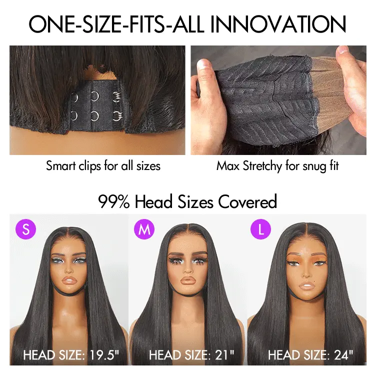 Tiktok Exclusive Deal | Luvme All-Day Comfort Wig 180% Density Bone Straight with Baby Hair PartingMax Glueless 7x6 Closure HD Lace Wig Pre-Cut Lace - Image 3