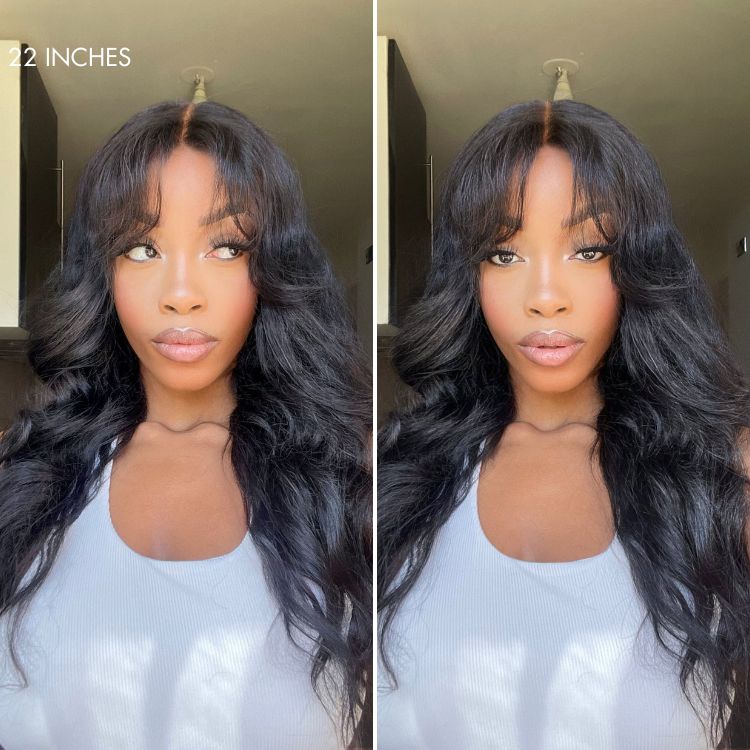 Tiktok Exclusive Deal | Luvme All-Day Comfort™ Wig 180% Density Loose Body Wave Glueless 7x6 Closure HD Lace Human Hair Wig with Bangs Pre-Cut Lace - Image 10